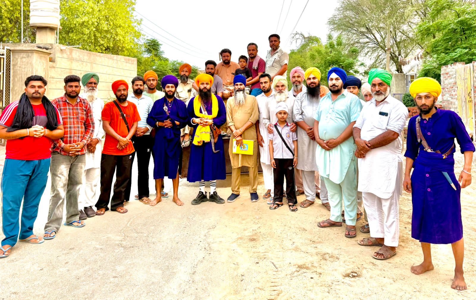 Wheat collected for the langar of PGI Chandigarh Hospital.